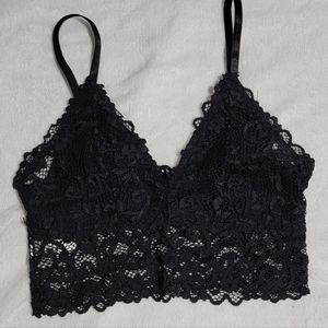Black Lace Bra